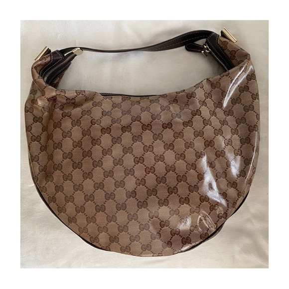 Gucci Tan GG Coated Canvas Duchessa Hobo Bag - Picture 7 of 11